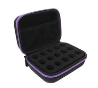 Housoutil Insulin Storage Organizer Bag with 15 Slots Hard Shell Zipper Case for Diabetics Fridge Use