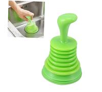 Housoutil Kitchen and Bathroom Sink Drain Plunger Cleaner Candy Color Plastic Suction Cup Powerful Home Drain Unblocker Tool for Sink and Toilet Use Random Color