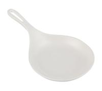 Housoutil Korean Style Ceramic Sauce Bowl 13Cm White with Handle for Pasta and Seasoning, Compact Handheld Plate Suitable for Dining and Parties