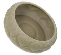 Housoutil Large Ceramic Hydroponic Planter Pot Water Lily and Daffodil Planting Bowl Stone-Effect Flower Pot for Indoor Outdoor Garden Use