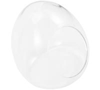 Housoutil Large Egg-Shaped Glass Terrarium Bottle 15X17Cm Moss Ecological Micro Landscape Container Multi-Purpose Decorative Plant Growing Vessel for Indoor Gardening