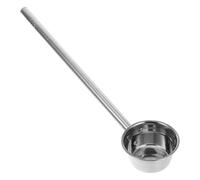 Housoutil Large Stainless Steel Long Handled Ladle with Thickened Construction for Gardening and Watering Flowers, Extended Handle Design for Comfortable Use, Big Soup Spoon and Water Ladle