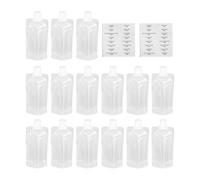 Housoutil Leakproof Lotion Storage Pouches with Self-Standing Design Refillable Cosmetic Containers for Shampoo Body Wash and Hand Soap for Travel and Daily Use