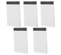 Housoutil Legal Notepads 5Pcs A7 Ruled Memo Pads with Thick Paper Perforated Pages Portable Pocket Notebooks for Office School and Travel Use