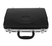 Housoutil Lightweight Clarinet Case with Solid Protection, Elegant Professional Appearance, Well-planned Compartment Layout, Black Abs Plastic Material, for School and Music Performance