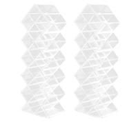 Housoutil Lipstick Holder 2Pcs Fish-Shaped 16-Compartment Cosmetic Organizer for Home Vanity Use