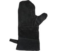 Housoutil Log Burner Gloves, Extreme Heat Fire Resistant Gloves, Leather Stove Oven Mitts for Fireplace Stove Oven Grill Welding BBQ Pot Holder