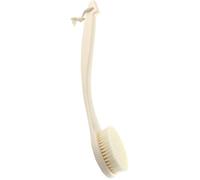 Housoutil Long Handle Bath Brush White Back Scrubber with Fine Workmanship and Soft Bristles for Relaxing Body Massage and Effective Bath Cleaning