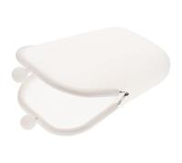 Housoutil Lovely Change Purse Small Wallet Candy Color Silicone Multifunction Comfortable Touch Feeling Female Friends Daily Use