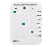 Housoutil Magnetic Dog Feeding Reminder Slider Sign with User-friendly Design and Abs Material, 16x12cm, Wall or Fridge Mount for Daily Pet Feeding Schedule and Medication Tracking for Dogs