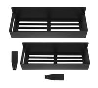 Housoutil Magnetic Spice Rack Organizer to Maximize Space 2pcs Heavy-duty Carbon Steel Construction for Refrigerator Doors and Countertop Suitable for Small Bottles and Seasoning Jars