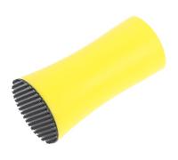 Housoutil Manual Hand Sanding Block for Woodworking and Arts Crafts, Yellow Plastic Small Sander with Versatile Curved and Flat Ergonomic Design for Polishing and Detail Work
