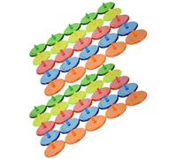 Housoutil Marker Markers Insert to Tools and Convenient Wear-resistant 50pcs Golf Ball Position round Plastic the Accessories Random Color Soil On-course