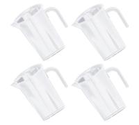 Housoutil Measuring Cups Set with Scale 500ml Lightweight Pp 4pcs Liquid Measuring Cups Easy to Clean for Home Use and Baking Shop