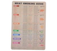 Housoutil Meat Temperature Guide Chart Convenient and Practical Multifunctional Design Pvc Soft Bbq Cooking Accessory for Grilling and for Fridge Use