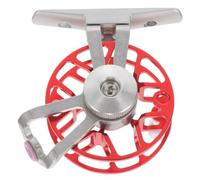 Housoutil Metal Fly Fishing Reel Front Wheel Alloy for Fisher Lightweight | Portable, Energy Saving, Comfortable Touch, Beautiful Appearance, Red Assorted Style, Fly Fishing Use Random Style