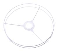 Housoutil Metal Wire Lampshade Ring Set 25Cm Diameter for DIY Drum Lamp Shade Making with Decorative Paper Attachment