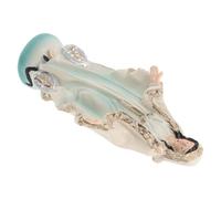 Housoutil Mini Blessed Mary Statue Resin Figurine, Small Catholic Marian Altar Statue for Devotional Home Decor, Beige Desktop Christian Mary Ornament for Entryway and Living Room