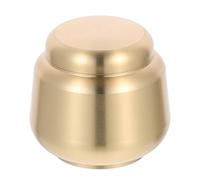 Housoutil Mini Cinerary Casket Copper round Ashes Urn for Storing Bone Ashes Convenient to Carry Elegant Simple Design for Home and Bag Use