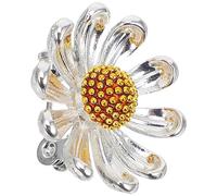 Housoutil Mini Daisy Flower Brooch Pin and Button Protection for Women, Copper Metal Brooch Clothes Decoration Fashion Accessory for Festival and Conference