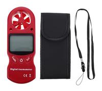 Housoutil Mini Handheld Digital Anemometer and Temperature Measurement with Lcd Backlight Screen Accurate Air Flow Velocity Meter Portable for Ventilation Systems and Fan Production