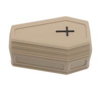 Housoutil Mini Pet Casket Resin Box for Reptile and Mouse with Portable Design and Stable Structure Suitable for Funeral and Farewell Ceremonies Khaki Small Pet Burial Coffin