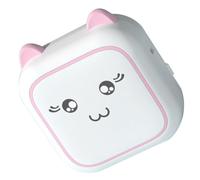 Housoutil Mini Portable Thermal Photo Label Printer M5 Pink Wireless Inkless Pocket Printer with Thermal Paper for Home Use and Student Study