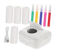 Housoutil Mini Portable Thermal Printer Wireless Pocket Printer for Students Compact Label Maker for Photos Notes DIY Projects Easy to Use Printing for Learning and Growth