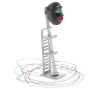 Housoutil Mini Signal Light Model for Model Railway Train Accessories Realistic Table Spotlight Prop