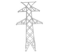 Housoutil Miniature Electric Tower Model Scale Abs for Sand Tray Micro Landscape DIY Building Material Realistic Detailing and Precision Craftsmanship for Model Railway and Village Scene