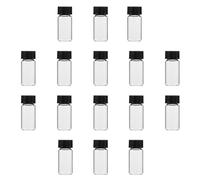Housoutil Ml Glass Vials for Laboratory and Scientific Experiments 100pcs with Screw Caps High-pressure Resistant Flat Bottom Sample Bottles Convenient to Transport