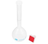 Housoutil Ml Plastic Chemistry Flask Laboratory Bottle with Precision Design for Accurate Dispensing Compact and Portable Science Volumetric Flask Suitable for Field and Laboratory Use