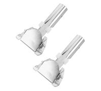 Housoutil Mop Rod Chuck Clamp Replacement Clips Iron 2pcs Heavy Duty with Flexible Angle Adaptation and Quick Swapping for Broom Handle Pole, for Industrial Settings Dust Removal