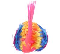 Housoutil Multicolored Punk Rock Wig for Halloween and Masquerade, Chemical Fiber Material with Comfortable Fit and Versatile Use, for Men and Women Carnival Party Wigs