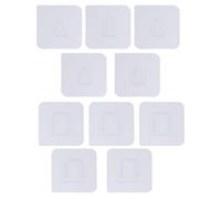 Housoutil Nail-Free Buckle Stickers 40Pcs Wall-Mounted Hooks with Removable Substrate for Garage and Home Wall Storage