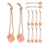Housoutil Natural Mineral Salt Blocks and Essential Minerals 12pcs with Hanging Rope Providing Attractive Colour for Livestock Goat Deer Cattle for Pastures and Ranch Use