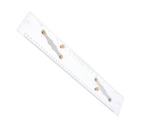 Housoutil Navigation Parallel Ruler Break Resistant Acrylic Chart Tool with Clear Scales for Accurate Coastal Piloting and Precise Nautical Surveying