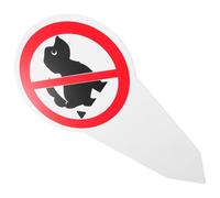 Housoutil No Dog Allowed Sign Yard Sign Stake White Pvc Chevron Plate Dog Pooping with Stake Easy Installation Promotes Cleanliness for Yard and Community Areas