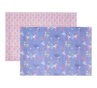 Housoutil Ocean Themed Mermaid Wrapping Paper 2 Sheets DIY Craft Wrap for Birthday Party Hawaiian Beach Sea World Packaging