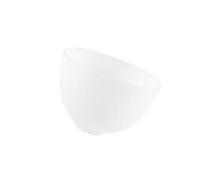 Housoutil Odorless Silicone Bowl for Kitchen and Facial Mask Mixing, Microwave Safe and Versatile White Silicone Prep Measuring Bowl for Home Use and Staging Ingredients, 10.5x7cm