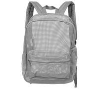 Housoutil Outdoor Mesh Backpack for Swimming and Travel, Sand Proof Polyester Beach Bag with Padded Shoulder Straps and Cushioned Support, Large Capacity Space with Scientific Partitions