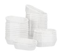 Housoutil Oval Paper Cake Cup, 1000PCS Disposable Baking Mini Cupcake Cases, High Temperature Mini Loaf Tin Liner, Wrappers Liner Greaseproof Muffin Case for Kitchen Baking Wedding Christmas Party