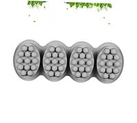 Housoutil Oval Silicone Massage Brush Mold for Handmade Soap and Cake Baking Non Stick Flexible Design Dishwasher Safe Color