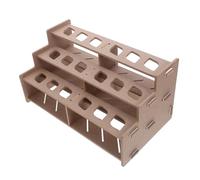 Housoutil Paint Storage Rack Craft Organizer Desktop Stand for Oil Watercolor Artist Supplies Multiple Layers and Brush Holder for Studio Use