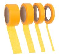 Housoutil Painter's Masking Tape Set 4 Rolls 6mm 12mm 18mm 24mm Fine Line Automotive Masking Tape for Diy Painting and Art Projects
