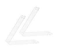 Housoutil Pen with Smooth Edges and Stable Base Holder Acrylic Display 2pcs Single Pen Stand Modern Sl esign for Desk Organizing in Home and Office for Writers and Artists