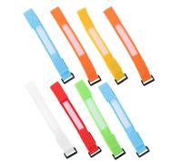Housoutil Personalised Wristbands with Nylon Material 8pcs LED Light up Bracelets Reusable and Wear Resistant Glowing Bracelet with Stunning Visual Effect for Concerts and Camping