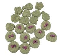 Housoutil Pet Grass Biscuits 20pcs Chew Toys Natural Materials Health Snacks Boredom Toys for Small Pets