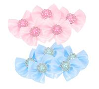Housoutil Pet Grooming Hairbands 20pcs Dog Bows Reusable Bowties for Puppies Small Dogs Cats Horses Rabbits Fashionable Party Decorations