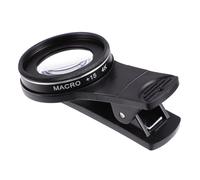 Housoutil Phone Camera Macro Lens Aviation Aluminum Alloy with 4k High Definition 37mm Glass, Clip-on Mobile Phone Lens Black, Sturdy and Weather Resistant and Photography